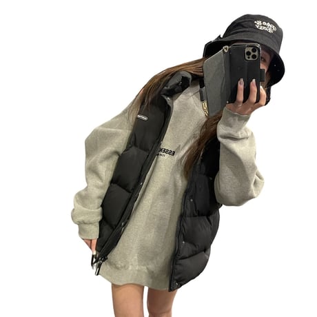 SAINT PAIN/PUFFER VEST BLACK