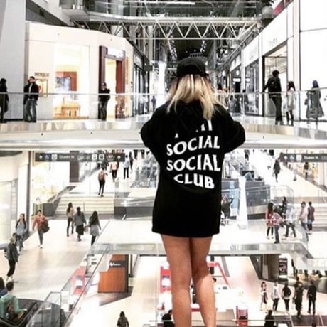 Anti Social Social Club/Logo フーディー　BLACK
