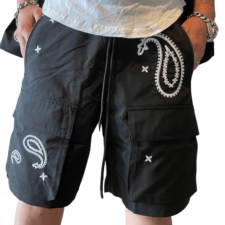 EPTM/Paisley SHORTS "BLACK"  (SET UP)