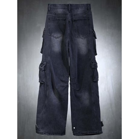 By The R/ Pocket Wide Cargo Denim