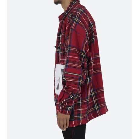 MNML/WOOL Flannel Shirts Art Jacket
