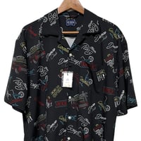 RE NEW/Neon 80s summer shirts  "BLACK"