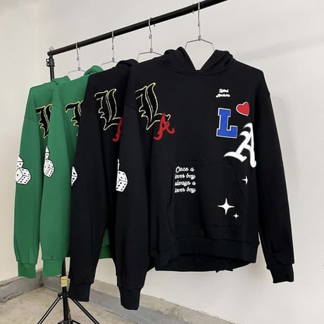 LIFTED UNCHORS/State Chenille Hoodie GREEN
