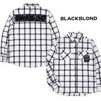 BLACK BLOND/Tweed Long  Jacket WHITE