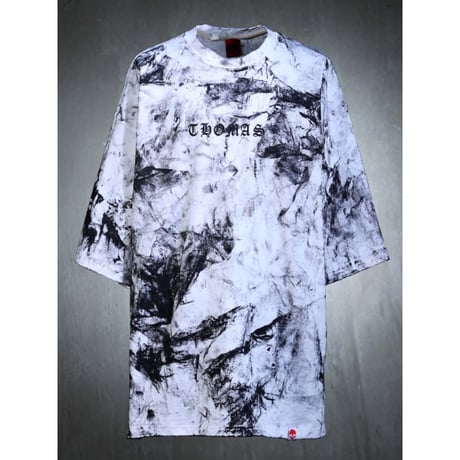 By The R/ Hand Paint Tshirts  WHITE