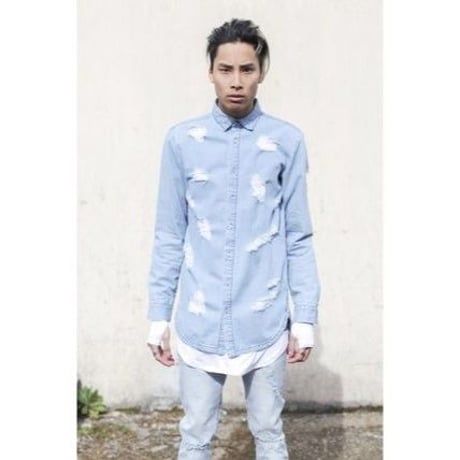 Sixth June/Damaged Denim Long shirts