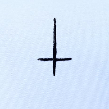 By The R/ Cross Paint Cotton LongSleeve Tee WHITE