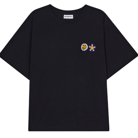 MISTERCHILD/SMILE Double LOGO Tshirts "BLACK"