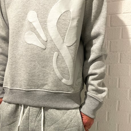 SYNA WORLD / Logo Crewneck sweatshirt  (GRAY)