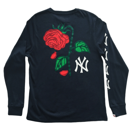 Petals and Peacocks × NY yankees/Long sleeve Tee