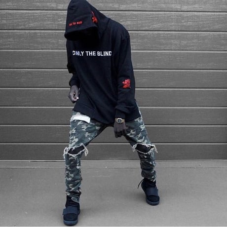 Crysp Denim/Camo Damege denim