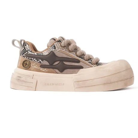 KillWinner/Smile Life Sneaker  "BROWN"