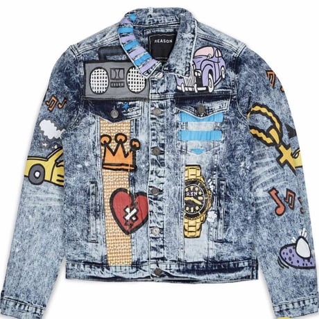 Reason Clothing Newyork/Alice watch denim Jacket