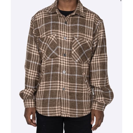EPTM/Tweed Heavy Flannel shirt "BROWN"