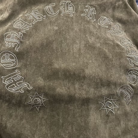 WOSS.official/ Oversized  Suede Hoodie KHAKI