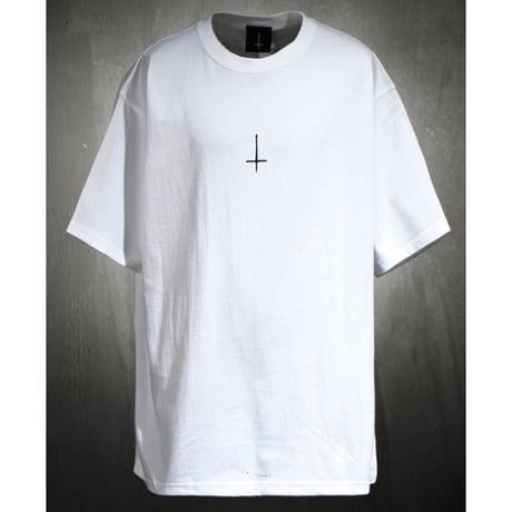 By The R/ Cross Paint Cotton Tshirts WHITE (SET UP)