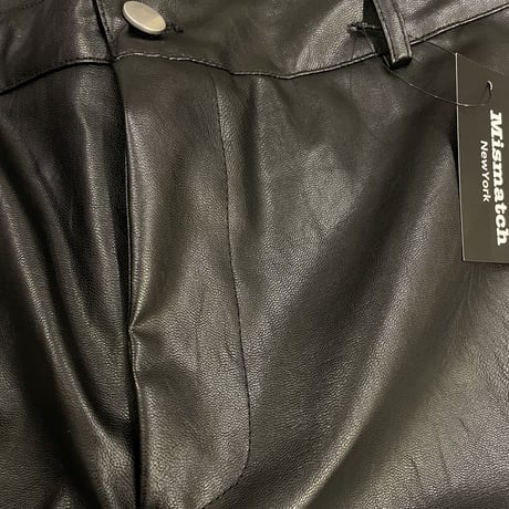 Mismatch NYC/Lether accordion pants