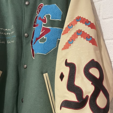 GRMY/WOOL Baseball Jacket "GREEN"