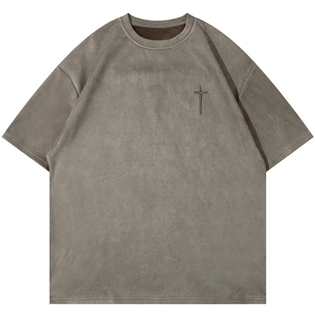 WOSS.official/ Oversized  Suede Cross TOPS