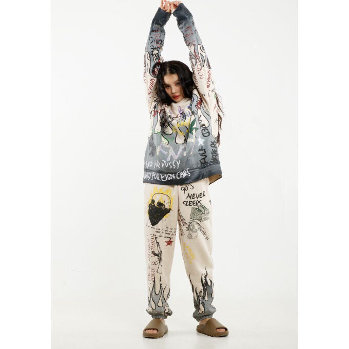 FNTY/Flying FLAME Hoodie CREAM | BINGOSTAR ・ ビン