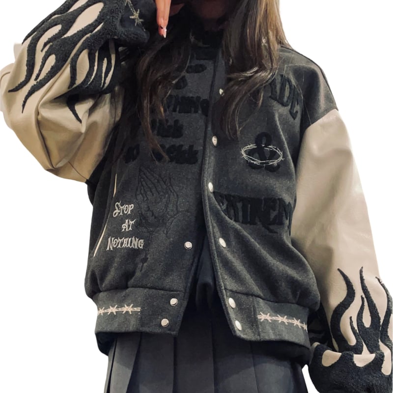 MADE EXTREME/ Christ stadium jacket GRAY | BIN MADE EXTREME/ Christ stadium jacket GRAY | BIN
