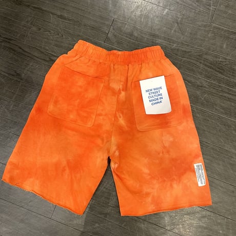 WOSS.official/TIE dye shorts  ORANGE