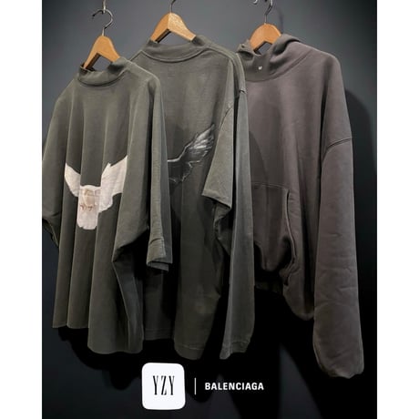 YEEZY GAP by BALENCIAGA /  Logo Hoodie  "WASH BLACK"