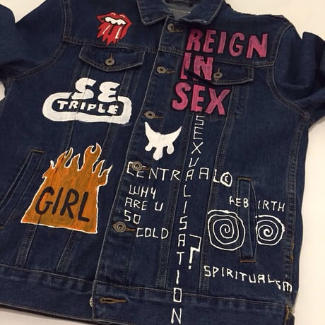 Ryan Hawaii/Hand Paint Denim Jacket　デニム