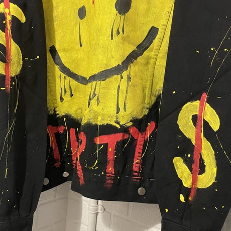Mismatch NYC/smile paint denim jacket