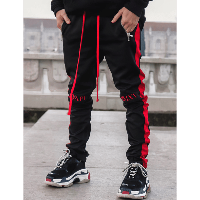 パンツ ROCKSTAR ORIGINAL SET guapi GUAPI/Track Pants BLACK (red line) | BINGOSTAR