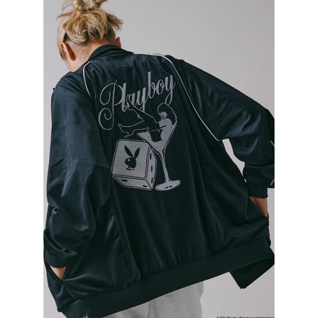 Playboy/Velours Track Jacket