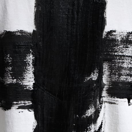 By The R/ Cross Paint Cotton Tshirts WHITE (SET UP)