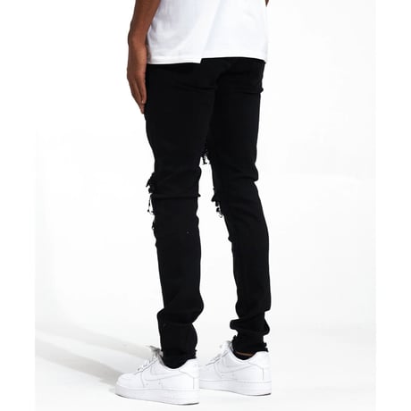 Crysp Denim/Black Paisley denim　”221-110”