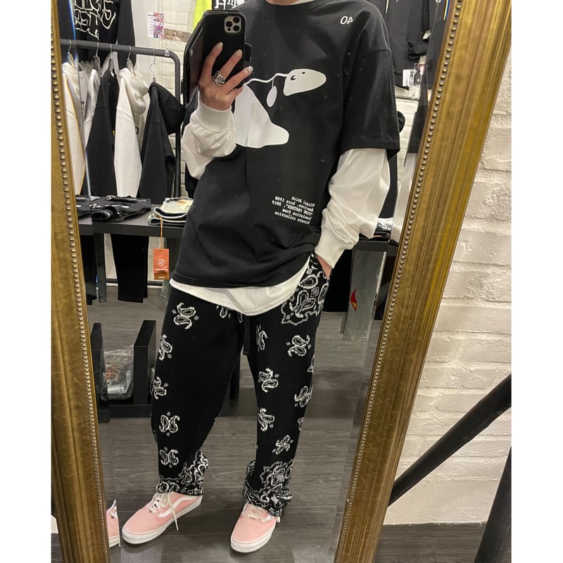 PYREX VISION トレーナー Lサイズ ブラック Virgil Abloh/Graffiti Tshirts 