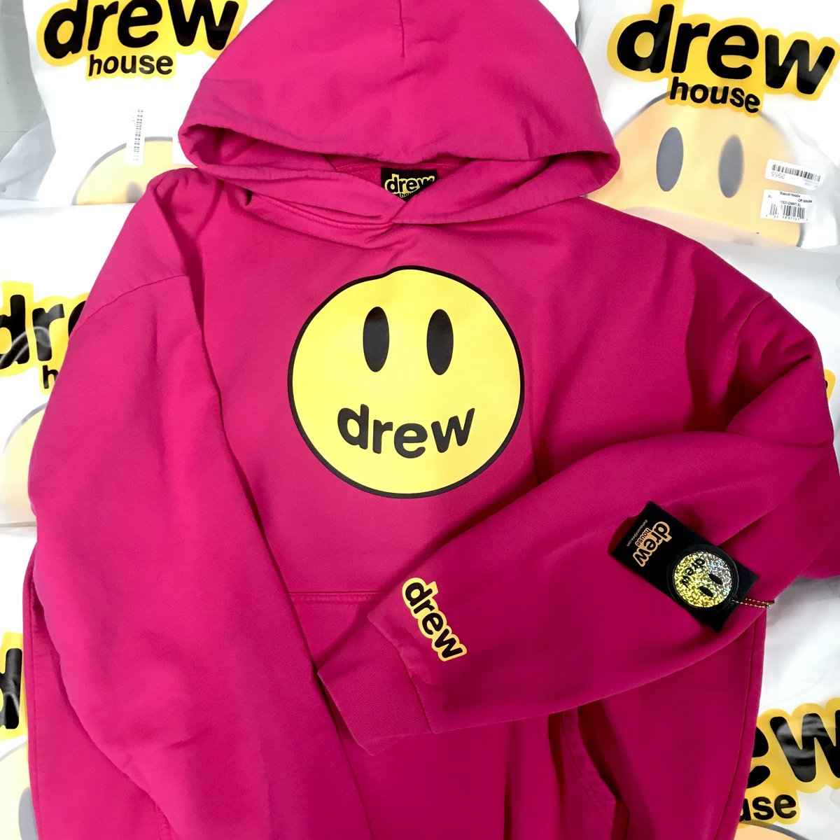 Drew House Mascot Hoodie Iceberg Roses M