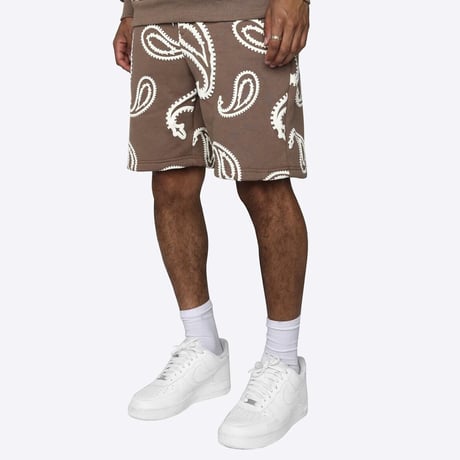 EPTM/BANDANA PUFFY  SHORTS "BROWN"