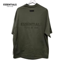 ESSENTIALS  fear of god /Vneck Logo Tshirt  "Off Black "