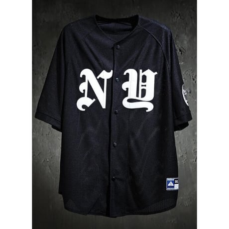 ByTheR/ NY Baseball Shirts "WHITE/BLACK"