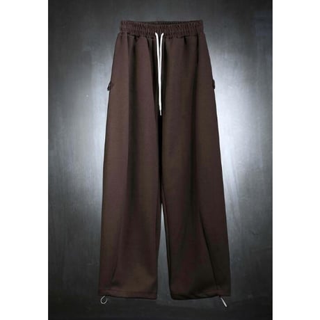 By The R/ Wide Sweat Pants  "BROWN"