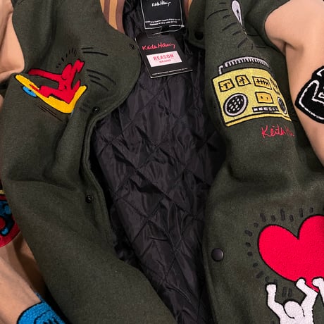 Reason Clothing Newyork /Keith Herring Stadium Jacket