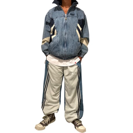 GRMY/ SCRATCHING MEMORIES DENIM TRACK JACKET