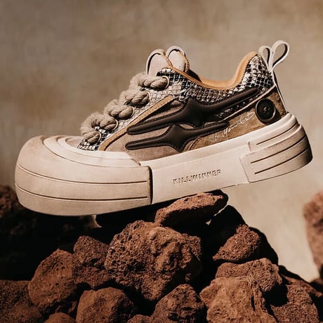 KillWinner/Smile Life Sneaker  "BROWN"