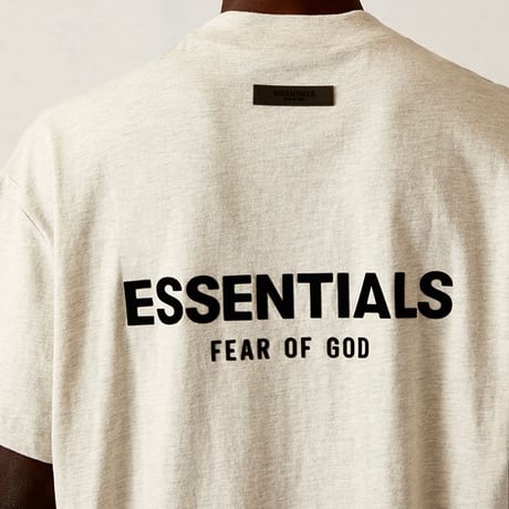 ESSENTIALS  fear of god /Logo Tshirt  "light oatmeal"