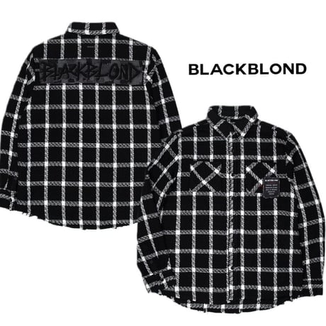 BLACK BLOND/Tweed Long  Jacket BLACK