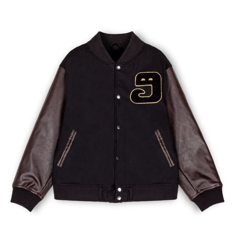 GRMY/WOOL Baseball Jacket "BLACK"