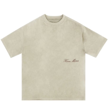 WOSS.official/ Oversized  Suede PrintTOPS "CREAM"