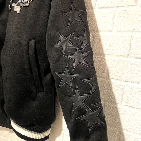 BOOHOO /Wool Pins Baseball Jacket