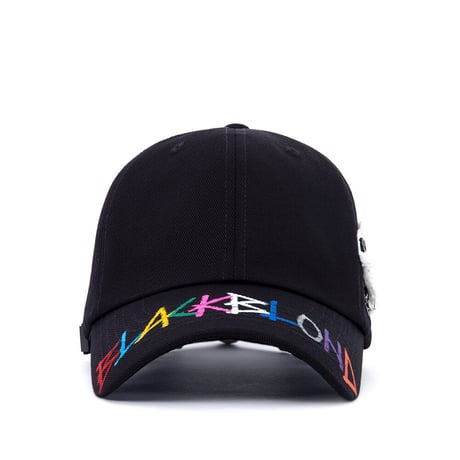 BLACK BLOND/Rainbow Patch Logo Cap