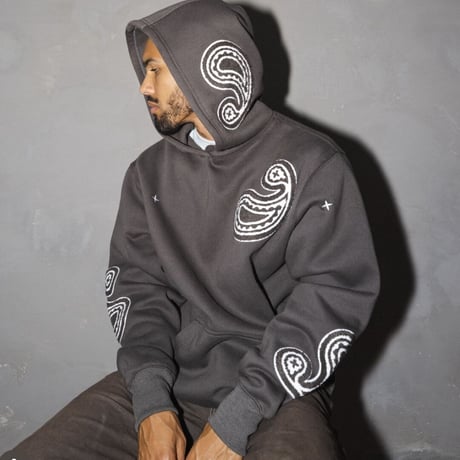 EPTM/PAISLEY  HOODIE ”charcoal”