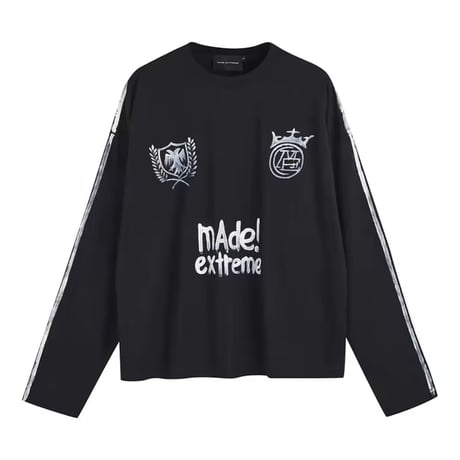 MADE EXTREME/ Paint LongSleeve Tee "BLACK"